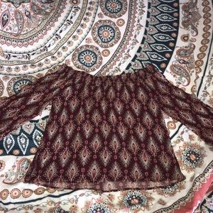 Ten Sixty Sherman off the shoulder top